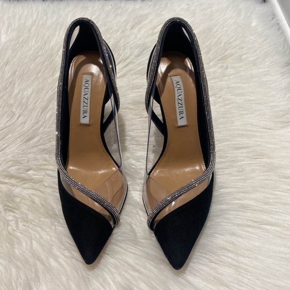 Aquazzura Tres Mondaine 105 suede pumps size 38EU‎ - Picture 4 of 15